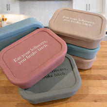 Eat Your Leftovers Silicone Bento Box- Choose from Four Colors