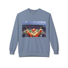 Santa at the Bills Game Cozy Unisex Christmas Crewneck Sweatshirt