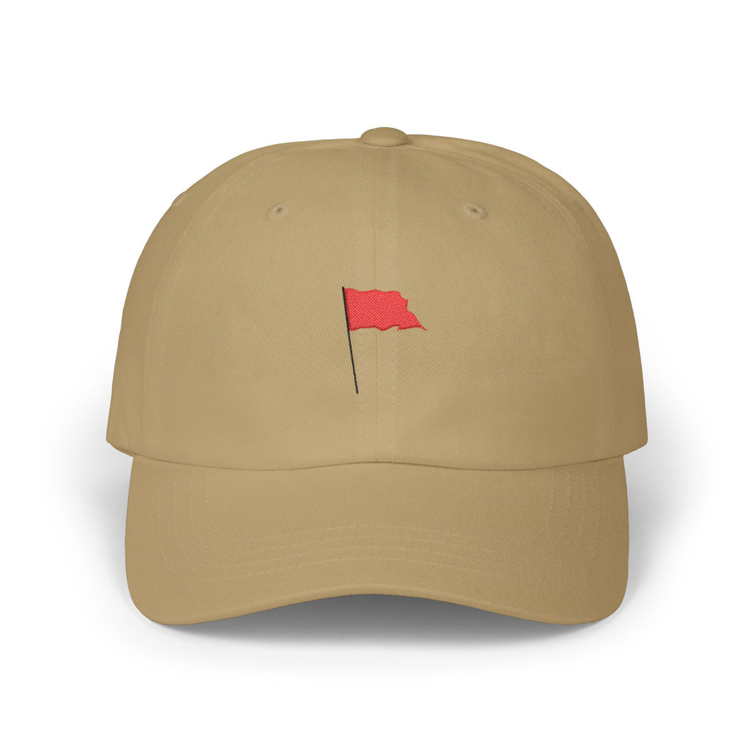 Red Flag Embroidered Unisex Classic Cap