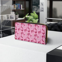 Barbie Girl Patterned Full Zipper Faux Leather Wallet