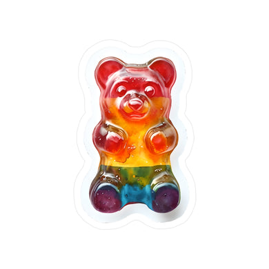 Rainbow Gummy Bear Vinyl Sticker