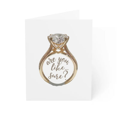Are You Like...Sure? Engagement Card