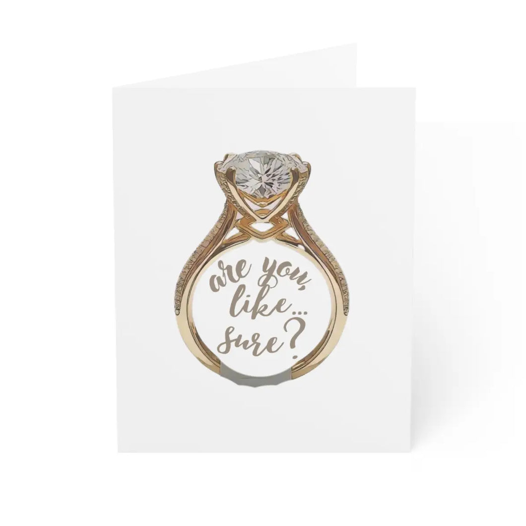 Are You Like...Sure? Engagement Card