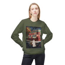 Mighty Taco Buffalo Ghost Crewneck Sweatshirt, Cozy Fall Fashion, Halloween Apparel, Spooky Gift, Unisex Casual Wear