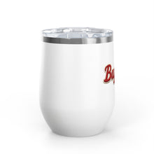 Buffalo Stitched Patch Look Wine Tumbler 12oz Insulated Travel Cup