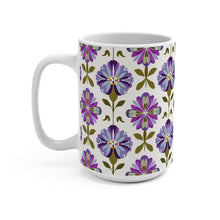 Retro Floral Mug 15oz