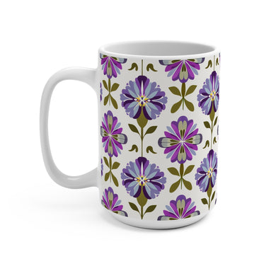 Retro Floral Mug 15oz