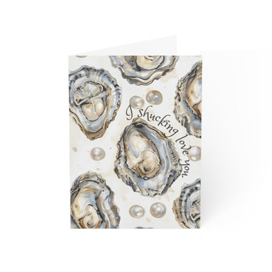 I Shucking Love You Punny Oyster Greeting Cards