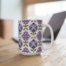 Retro Floral Mug 15oz