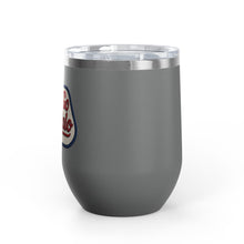 Buffalo Bills Stitched Patch Look Wine Tumbler 12oz Insulated Travel Cup for Wine Lovers, Buffalonians, Bills Fans and Bills Mafia