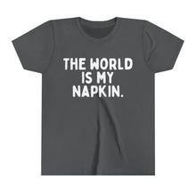 The World is My Napkin Youth Short Sleeve Tee