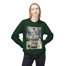 David Statue Shy Buffalo Ghost Crewneck Sweatshirt, Cozy Fall Fashion, Halloween Apparel, Spooky Gift, Unisex Casual Wear
