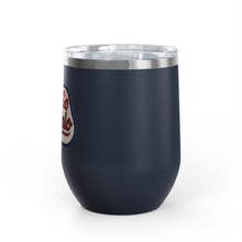 Buffalo Bills Stitched Patch Look Wine Tumbler 12oz Insulated Travel Cup for Wine Lovers, Buffalonians, Bills Fans and Bills Mafia