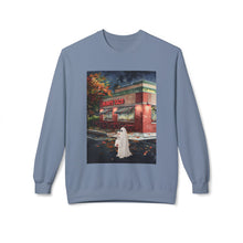 Mighty Taco Buffalo Ghost Crewneck Sweatshirt, Cozy Fall Fashion, Halloween Apparel, Spooky Gift, Unisex Casual Wear