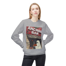 Anchor Bar Buffalo Ghost Crewneck Sweatshirt, Cozy Fall Fashion, Halloween Apparel, Spooky Gift, Unisex Casual Wear Chicken Wings