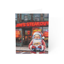 Santa at Jim's Steakout Buffalo NY Christmas Greeting Card