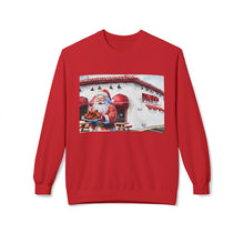 Santa Getting Wings at Duff's Cozy Unisex Christmas Crewneck Sweatshirt