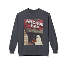 Anchor Bar Buffalo Ghost Crewneck Sweatshirt, Cozy Fall Fashion, Halloween Apparel, Spooky Gift, Unisex Casual Wear Chicken Wings