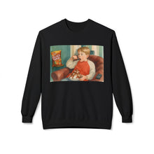 Eating Junk and Watching Rubbish Cozy Unisex Christmas Crewneck Sweatshirt