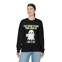 Haunting People When I Die Unisex Crewneck Sweatshirt