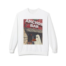 Anchor Bar Buffalo Ghost Crewneck Sweatshirt, Cozy Fall Fashion, Halloween Apparel, Spooky Gift, Unisex Casual Wear Chicken Wings