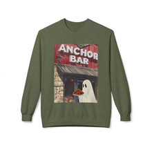 Anchor Bar Buffalo Ghost Crewneck Sweatshirt, Cozy Fall Fashion, Halloween Apparel, Spooky Gift, Unisex Casual Wear Chicken Wings