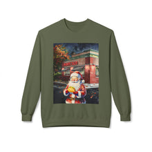 Santa at Mighty Taco Cozy Unisex Christmas Crewneck Sweatshirt