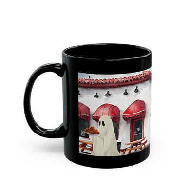 Funny Buffalo Ghost Mug- Duff's Wings- Funny Halloween Mug, Spooky Season Buffalo NY Mug- Buffalo Food Gifts for Buffalonians and Bills Fans