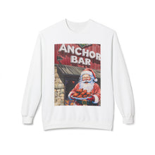 Santa with Wings at Anchor Bar Unisex Cozy Crewneck Sweatshirt