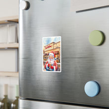 Santa with An Iced Coffee at Tim Horton's Waterproof Sticker