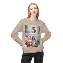 Santa Calling David Naughty Cozy Unisex Christmas Crewneck Sweatshirt