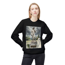 David Statue Shy Buffalo Ghost Crewneck Sweatshirt, Cozy Fall Fashion, Halloween Apparel, Spooky Gift, Unisex Casual Wear
