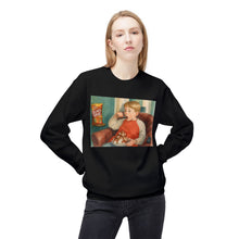 Eating Junk and Watching Rubbish Cozy Unisex Christmas Crewneck Sweatshirt