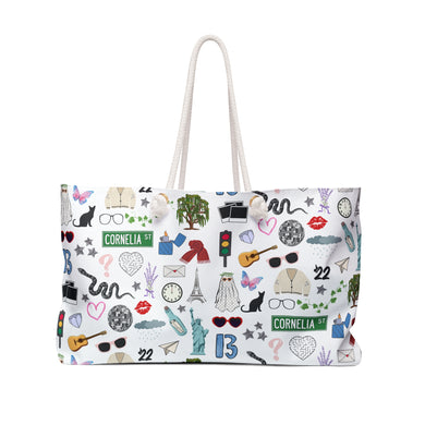 I'll Be Yours for the Weekend Taylor Swift Patterned Weekender Bag