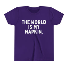 The World is My Napkin Youth Short Sleeve Tee