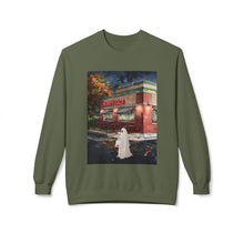 Mighty Taco Buffalo Ghost Crewneck Sweatshirt, Cozy Fall Fashion, Halloween Apparel, Spooky Gift, Unisex Casual Wear