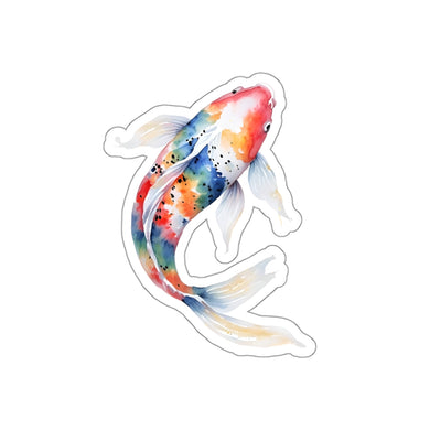 Rainbow Koi Fish Waterproof Sticker