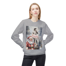 Santa Calling David Naughty Cozy Unisex Christmas Crewneck Sweatshirt