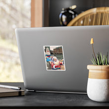 Santa Selfie with Shark Girl Waterproof Sticker