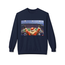 Santa at the Bills Game Cozy Unisex Christmas Crewneck Sweatshirt