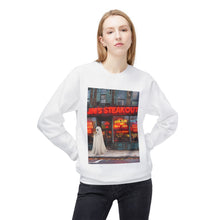 Jim's Steakout Buffalo Ghost Crewneck Sweatshirt, Cozy Fall Fashion, Halloween Apparel, Spooky Gift, Unisex Casual Wear
