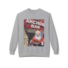 Santa with Wings at Anchor Bar Unisex Cozy Crewneck Sweatshirt