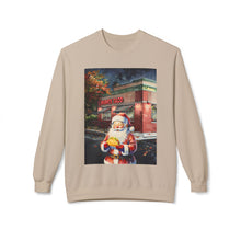 Santa at Mighty Taco Cozy Unisex Christmas Crewneck Sweatshirt
