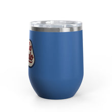 Buffalo Bills Stitched Patch Look Wine Tumbler 12oz Insulated Travel Cup for Wine Lovers, Buffalonians, Bills Fans and Bills Mafia