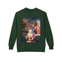 Santa at Mighty Taco Cozy Unisex Christmas Crewneck Sweatshirt