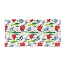 Mosaic Trumpet Floral Patterned Beach Towel