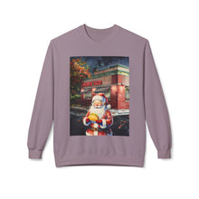 Santa at Mighty Taco Cozy Unisex Christmas Crewneck Sweatshirt
