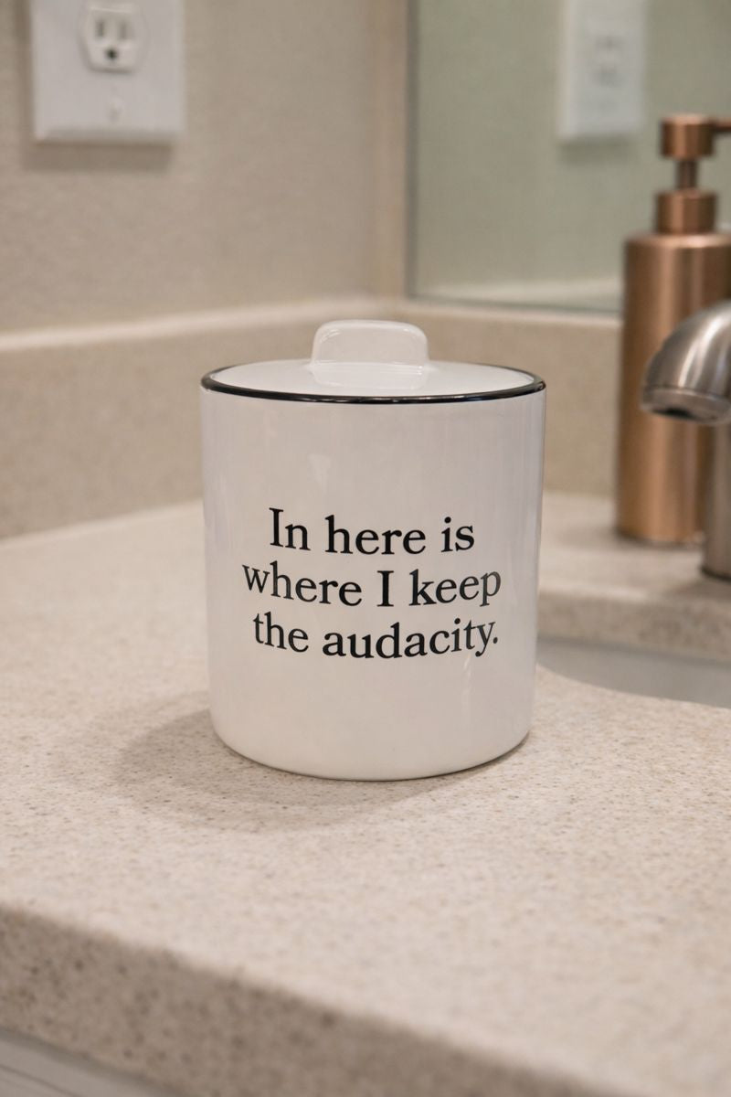 Where I Keep the Audacity Ceramic Canister with Lid