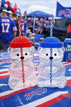 Glass Bear Cup- Blue