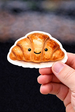 Cutie Patootie Croissant Waterproof Sticker